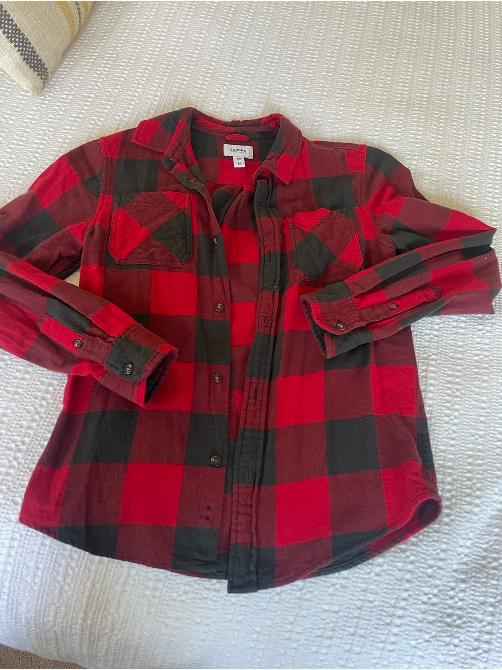 Children's Red & Black Buffalo Plaid Button-Up Shirt